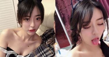 검은 스타킹을 신은 음탕한 소녀